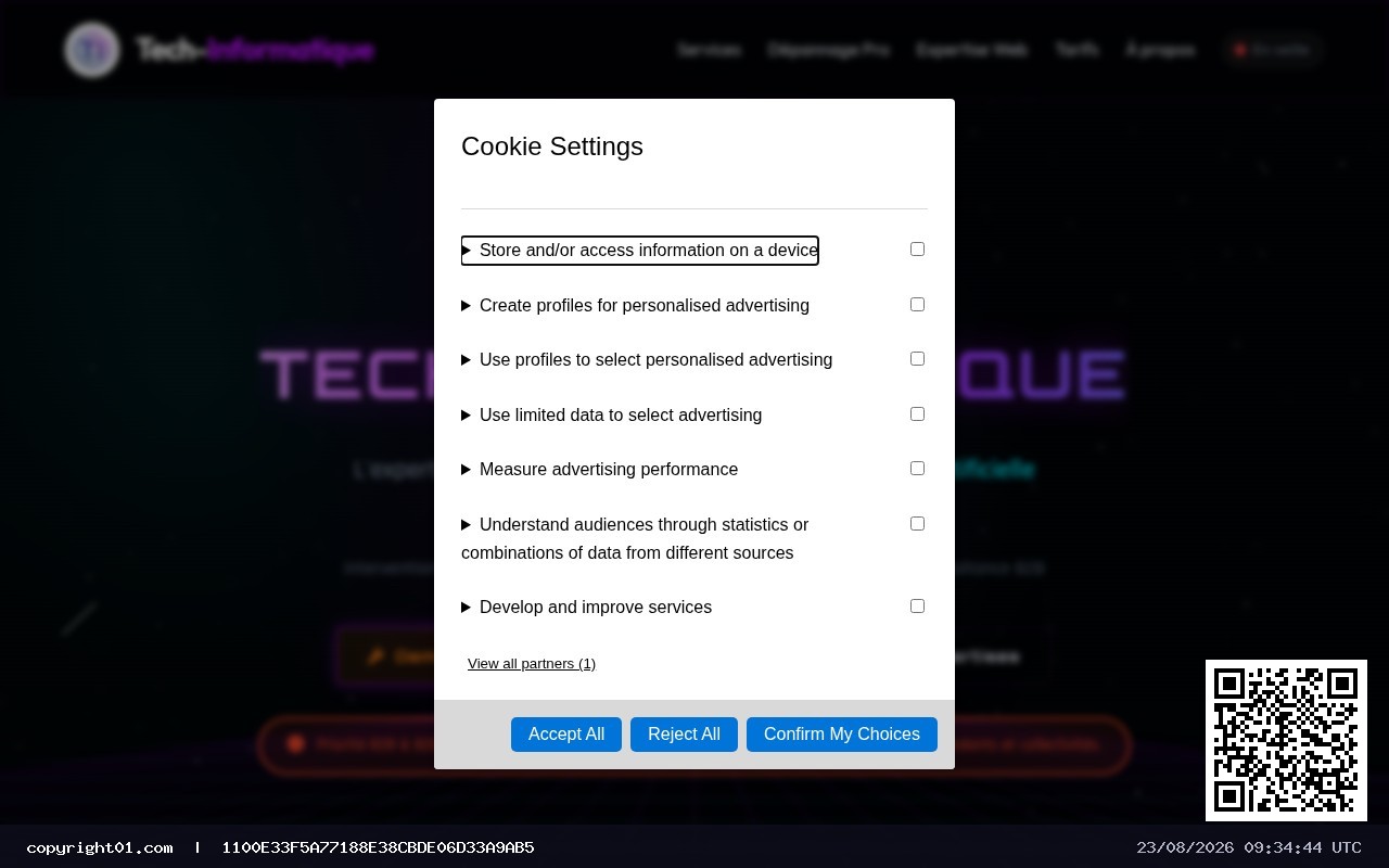 Capture de https://tech-informatique.fr