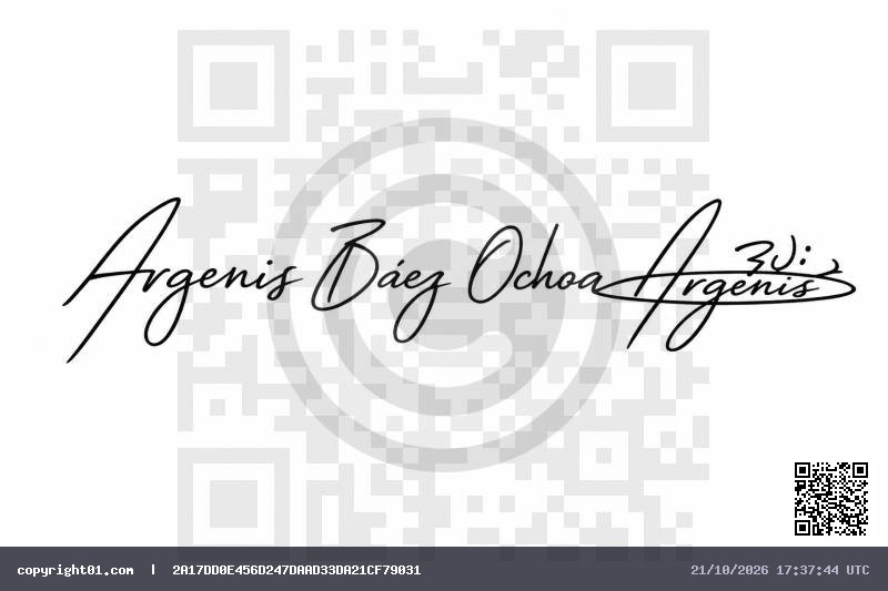 firma Argenis Báez Ochoa