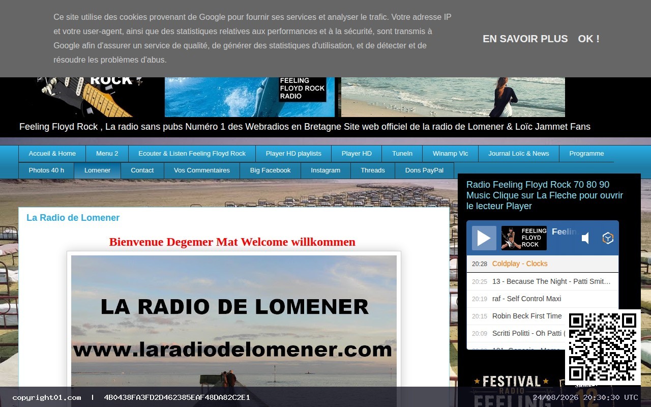 Capture de http://www.laradiodelomener.com