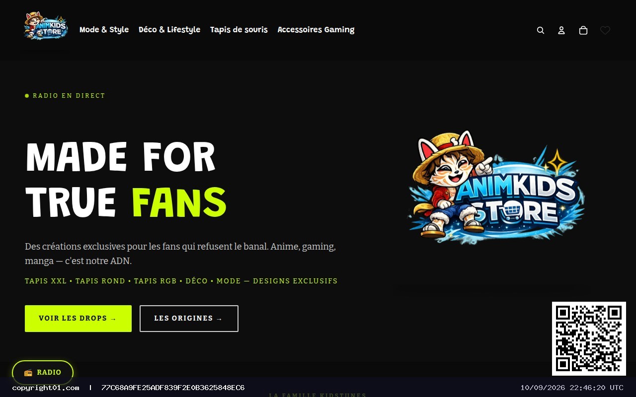 Capture de https://www.Animkids-store.fr
