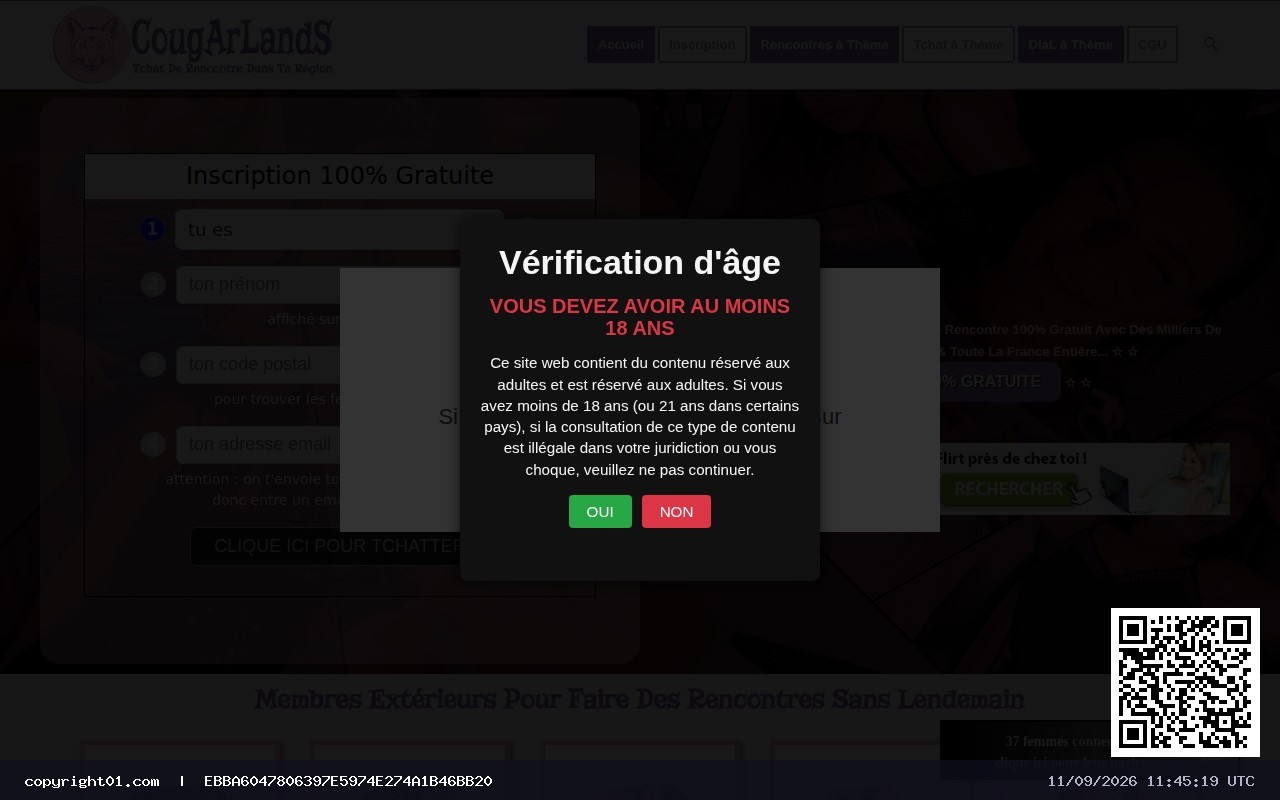 Capture de https://cougarlands.fr/