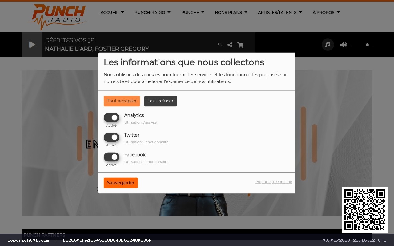 Aufnahme von https://www.punch-radio.fr/