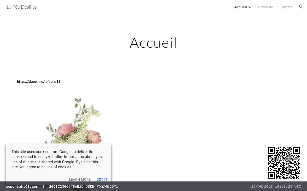 Screenshot of https://sites.google.com/site/lafeedixhuit/