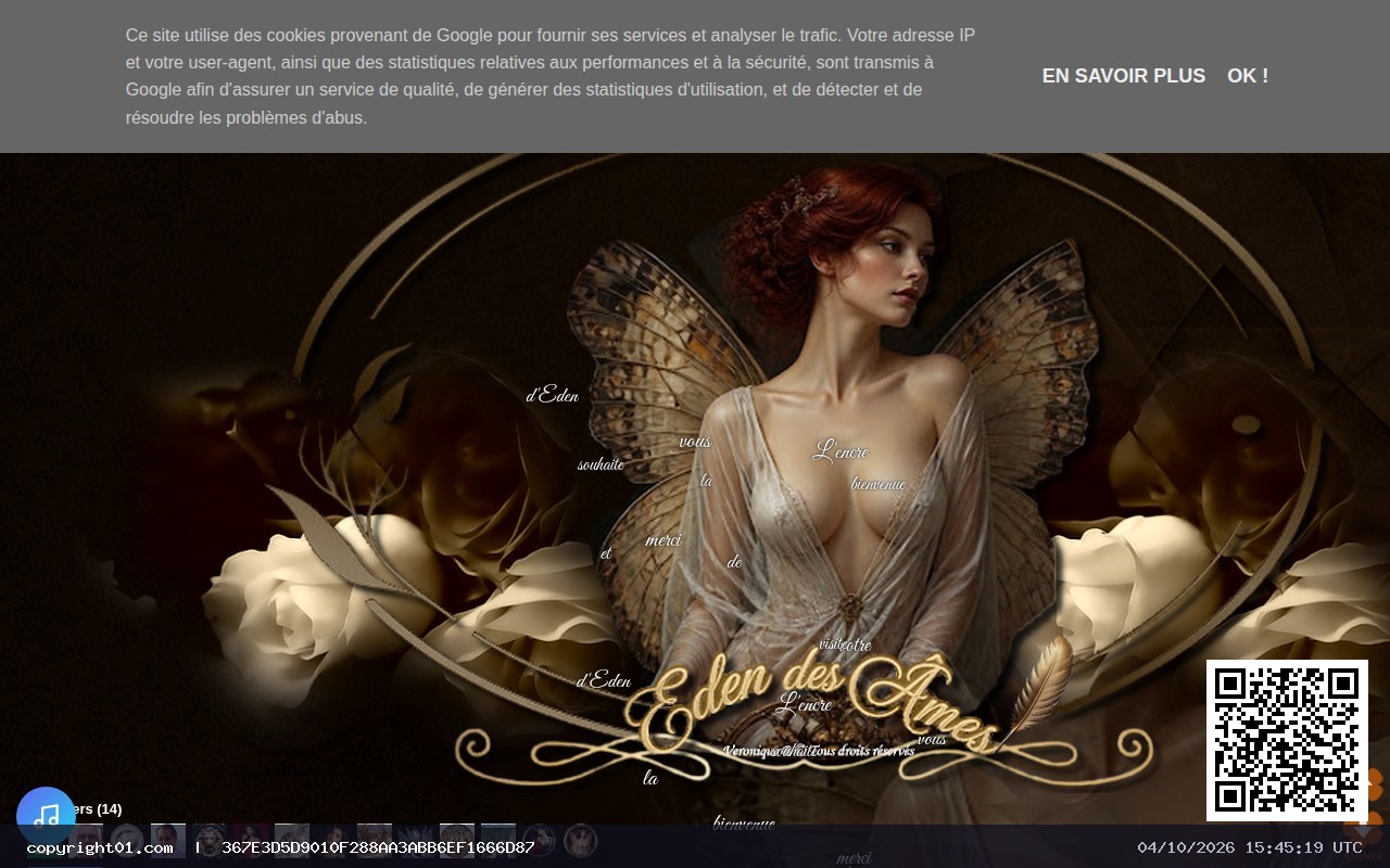 Screenshot of https://l-encre-d-eden.blogspot.com/