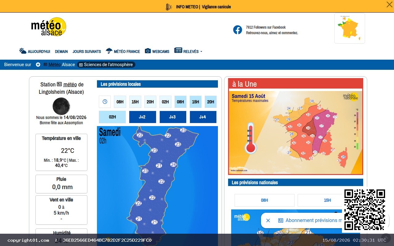 Screenshot of http://www.meteoalsace.com
