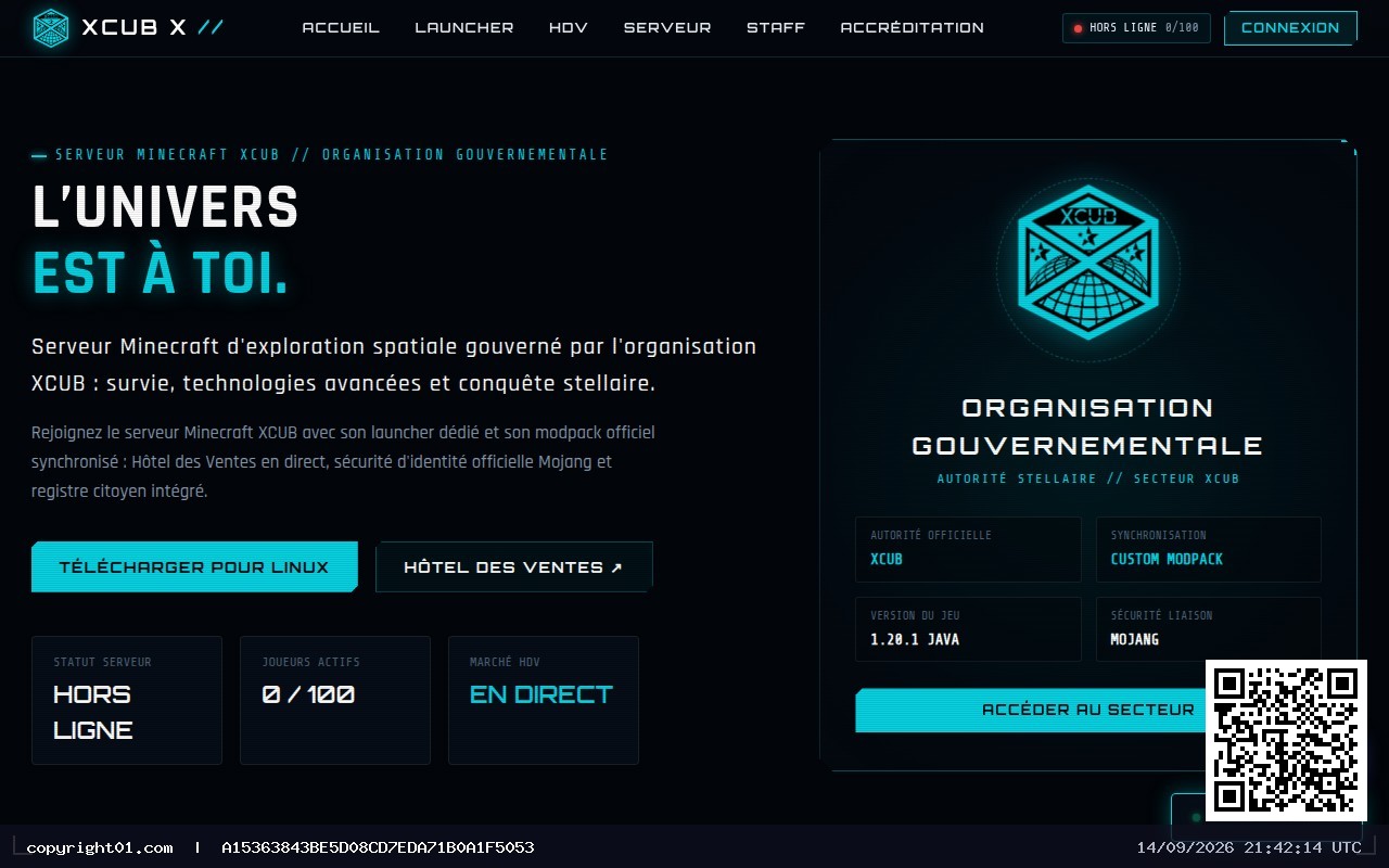 Screenshot of https://xcubx.com