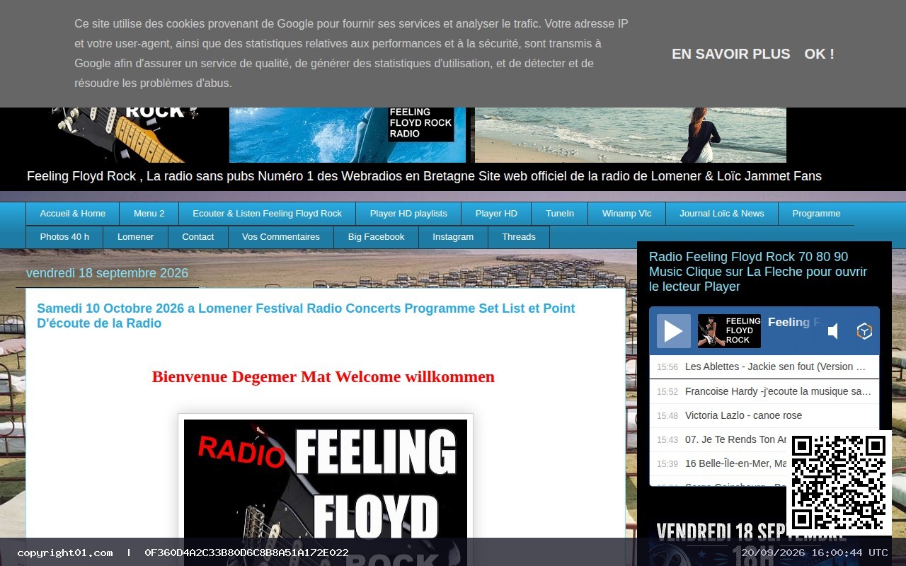 Cattura di http://www.feelingfloydrock.com