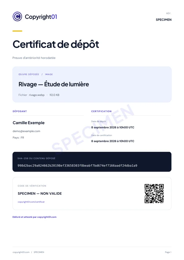 Spécimen de certificat Photos & images