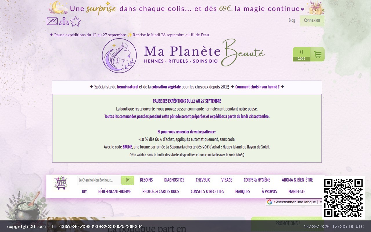 Captura de http://www.maplanetebeaute.fr